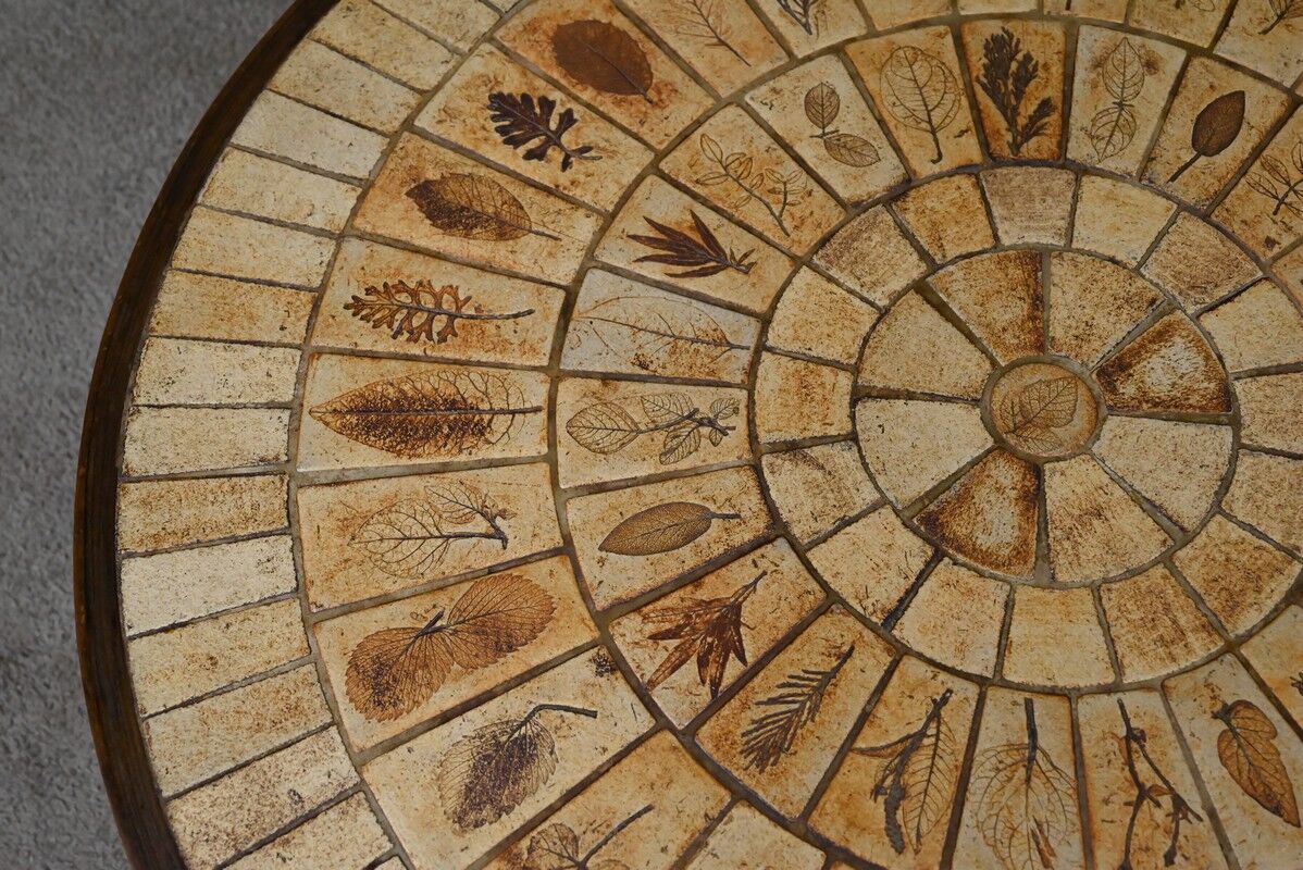 Table basse signée R. Capron, collection les Herbiers, Vallauris – 1960