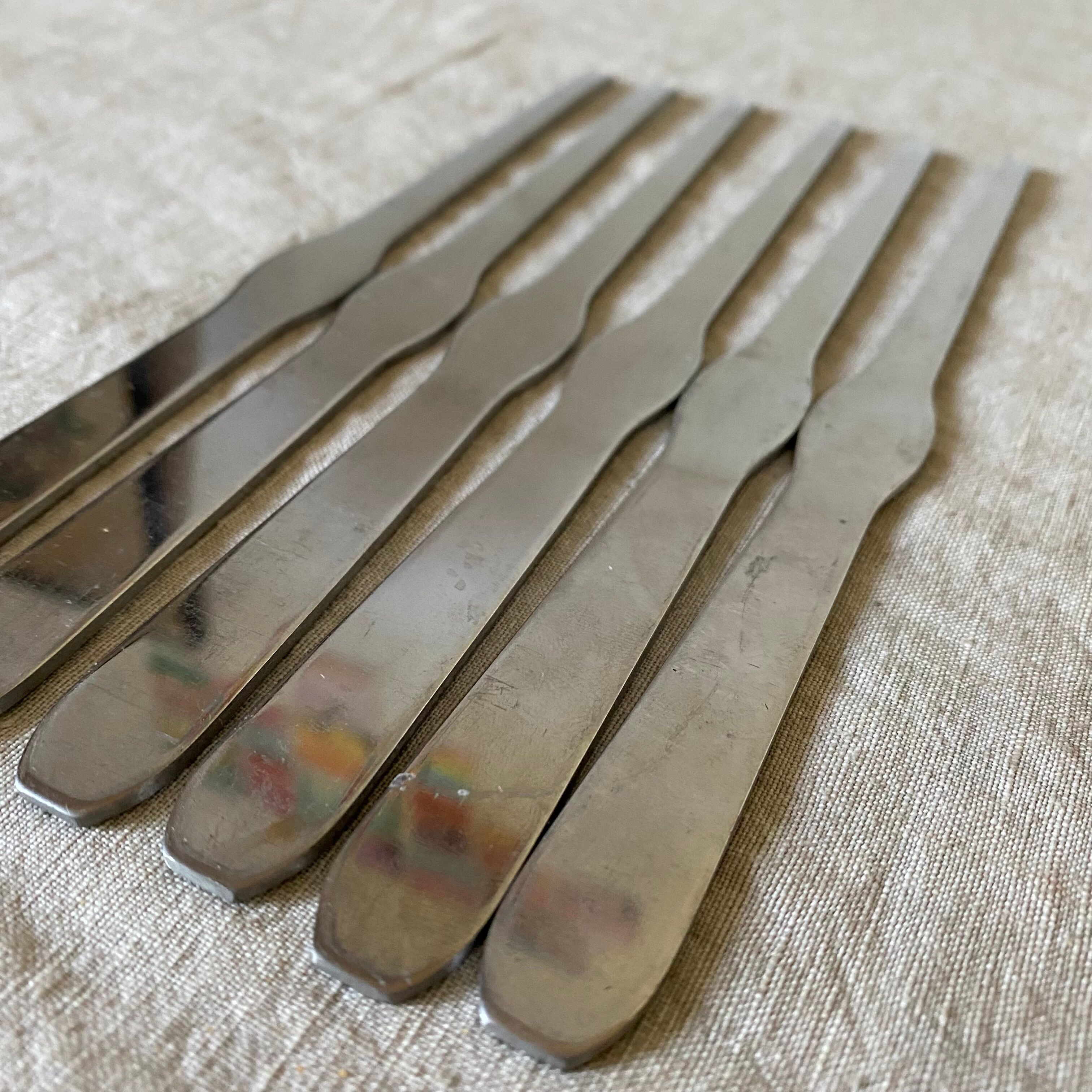 Crustacean forks, Guy Degrenne stainless steel curettes