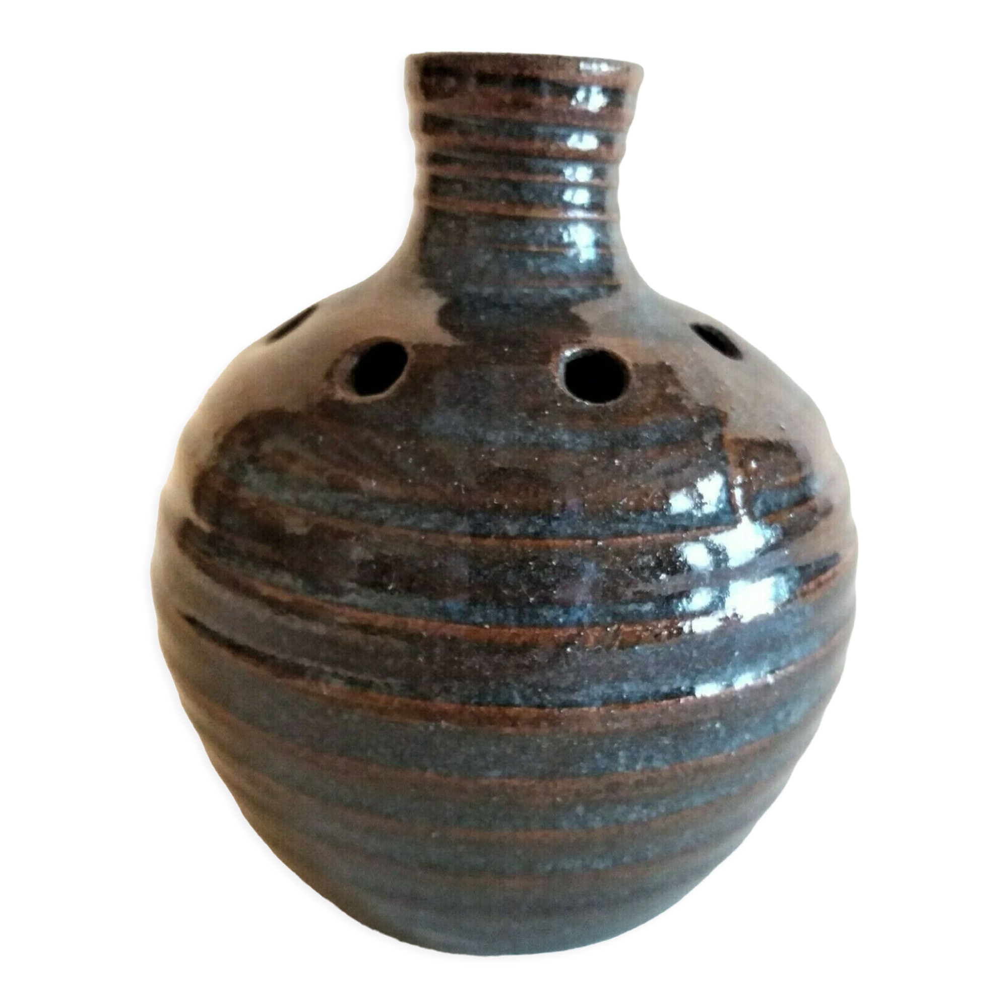 Pique vase flowers ceramic vintage XXth