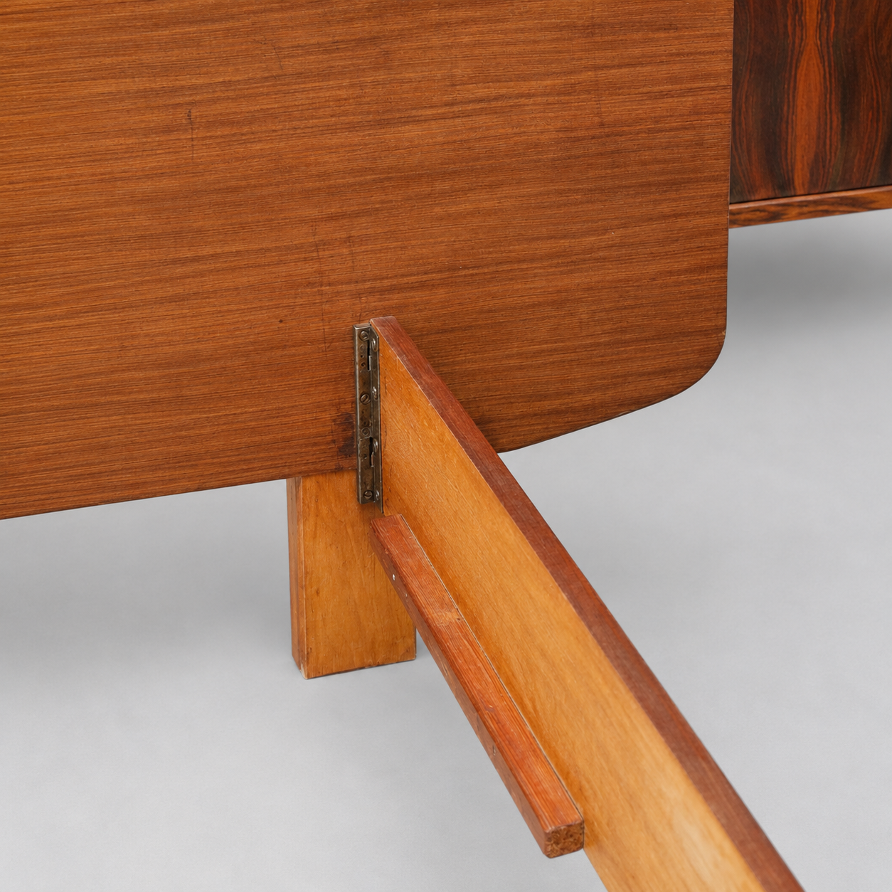 Vintage teak bed with headboard – 60s/70s