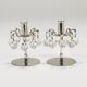 Paire de chandeliers „Lights of Vienna“ J.L. Lobmeyr, cristaux Swarovski facettés