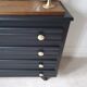 Commode vintage noire