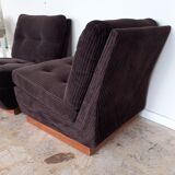 Paire de chauffeuses Roche Bobois