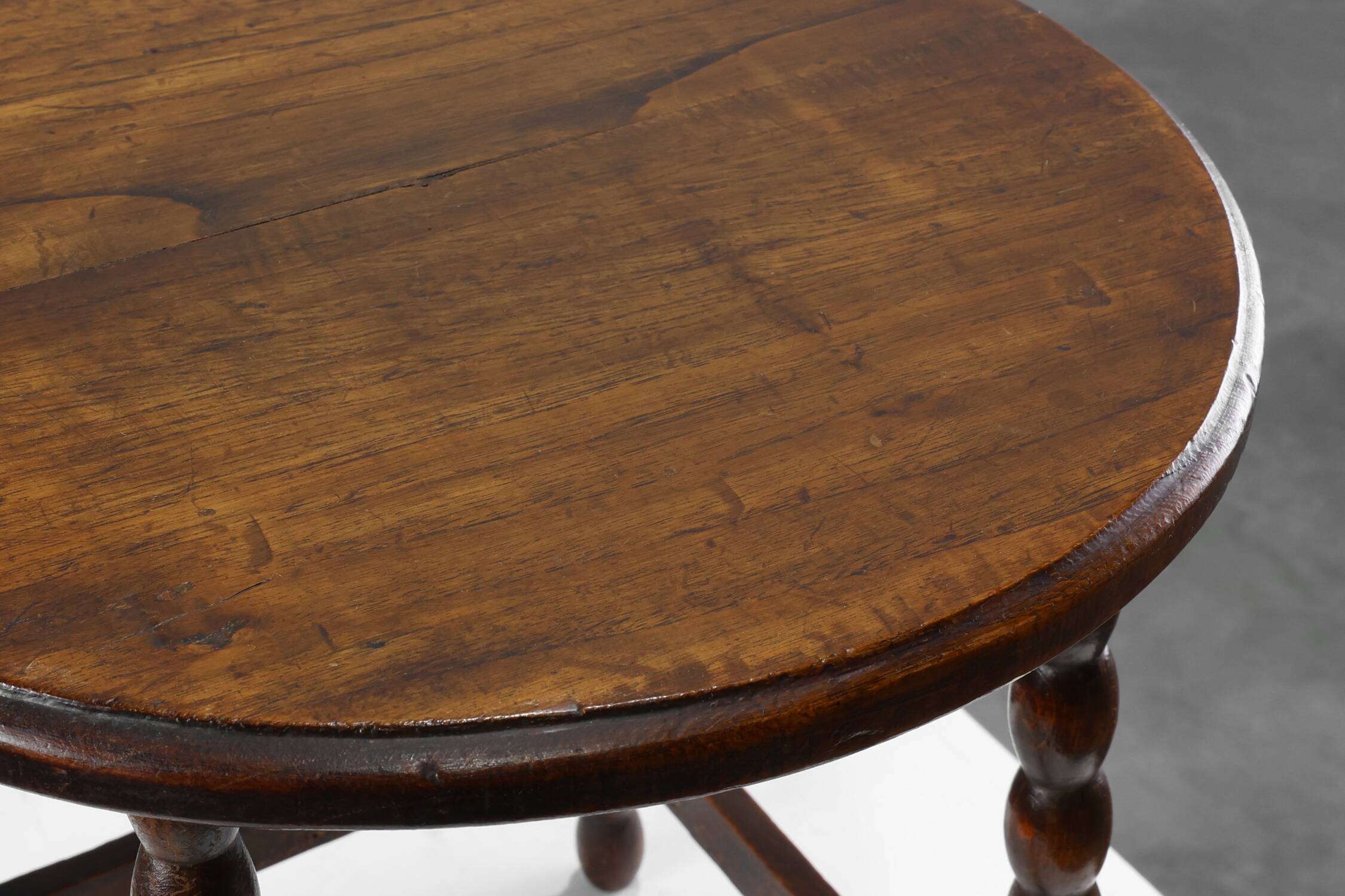 French Provincial Rustic Oak Stool, circa 1900