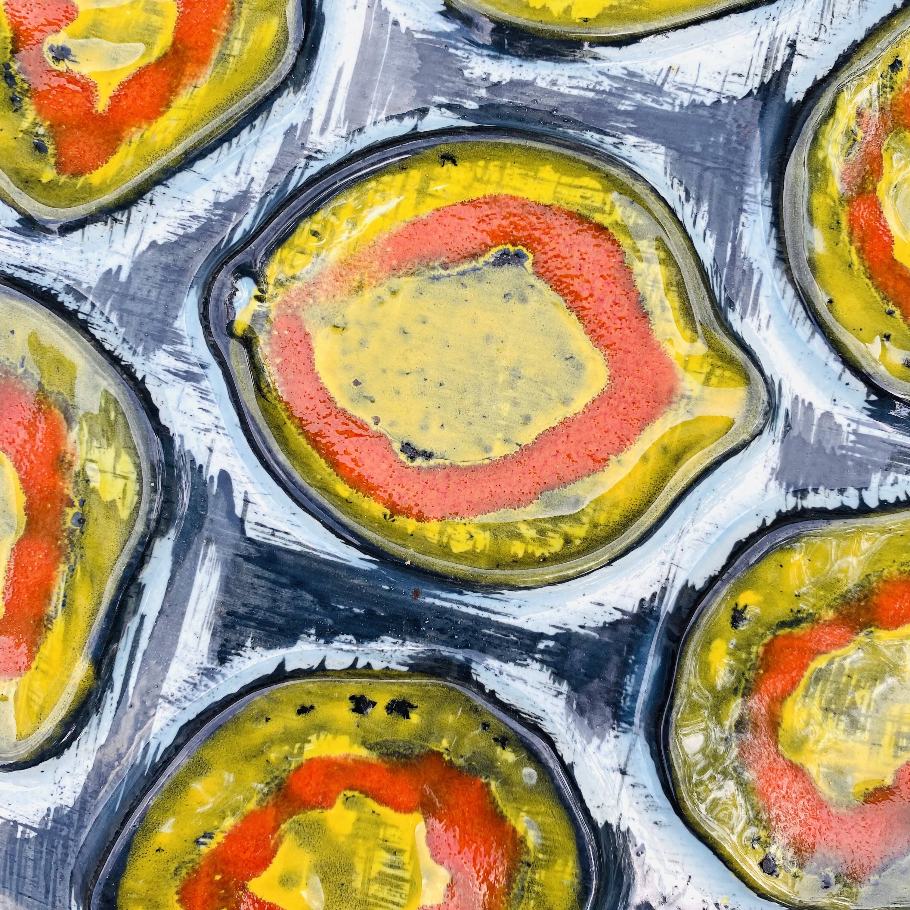 Mbfa pornic oyster plates, 1960