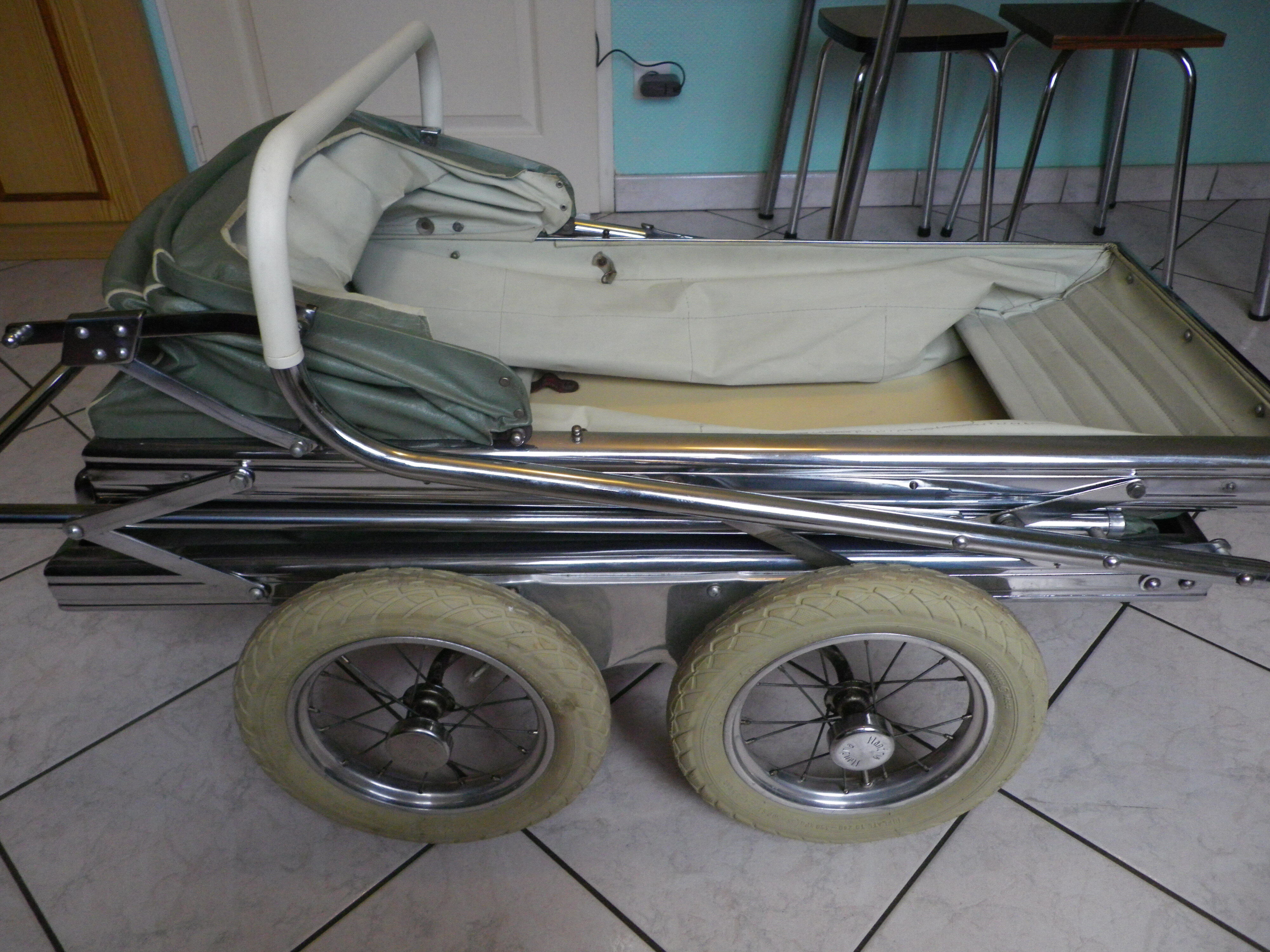 Landeau repliable d'origine de marque Flandria années 50