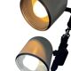 Vintage space-style floor lamp with 2 spots.