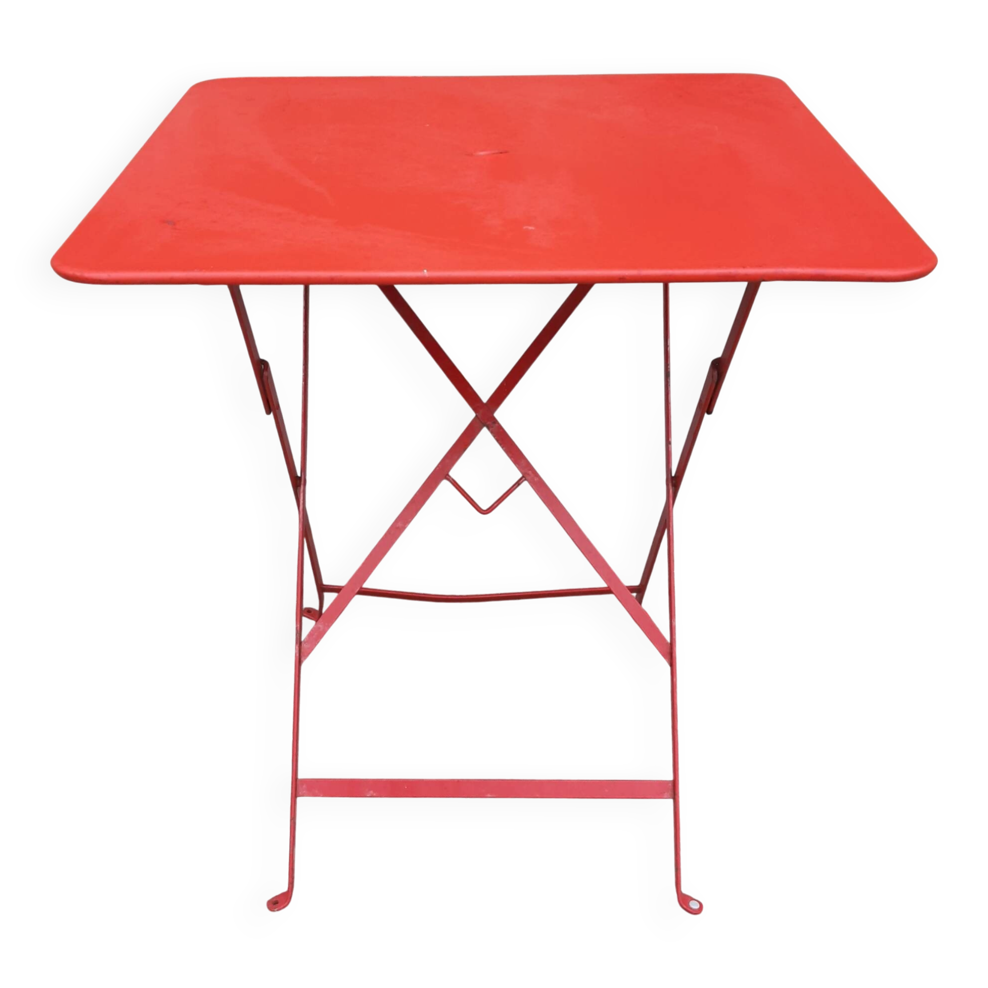 Folding bistro or garden table, made of metal. (Individually or in sets)
