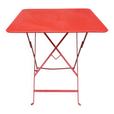 Folding bistro or garden table, made of metal. (Individually or in sets)