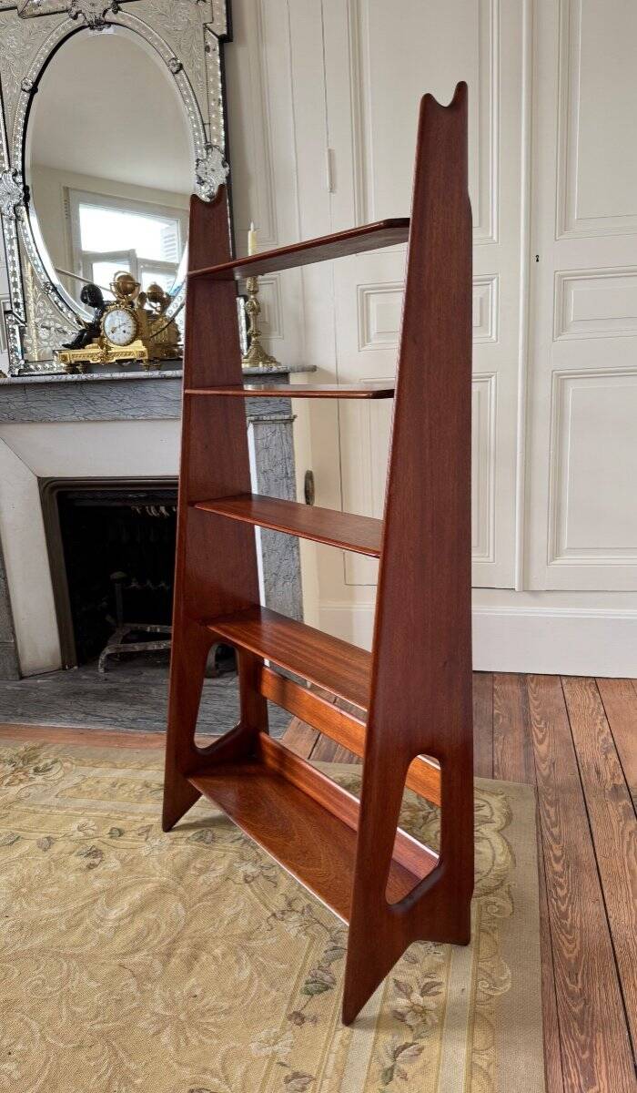 1950s Pierre Cruège Mahogany Bookcase - 20th Century