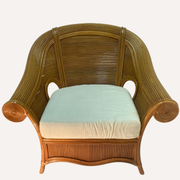 Armchair rattan bamboo lounge club chair, Vivai del Sud