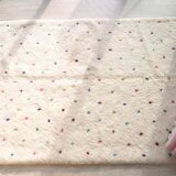 Berber carpet Blessed Ouarain with multicolored and white polka dots in wool