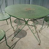 Garden furniture in wrought iron