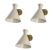 Set of Italian wall lights from the 1950s.