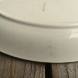 Dish out of ceramics decor orange and green