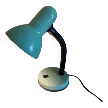 Vintage enamelled metal articulated desk lamp
