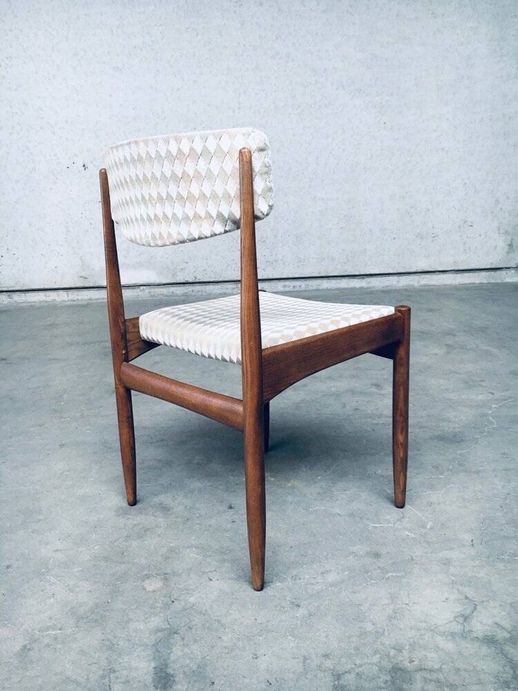 Mid-Century Scandinavian Teak Dining Chair Set, 1960s, Set of 6