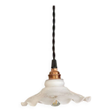 White opaline portable lamp
