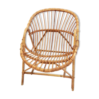 Armchair in rattan