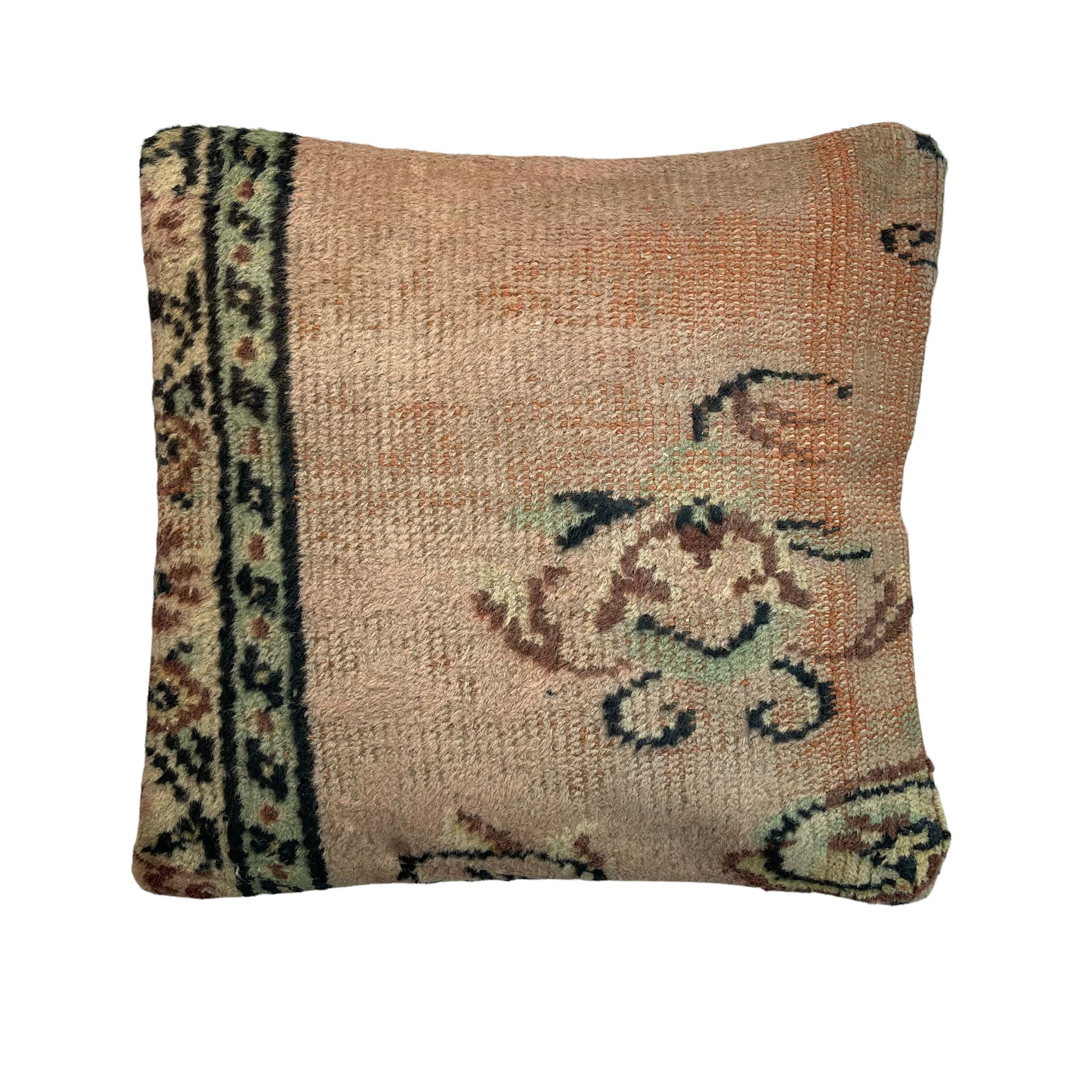 Housse de coussin de tapis turc vintage 45 x 45 cm