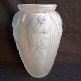 Molded glass vase, 1940s