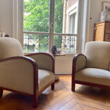 Paire de fauteuils club