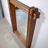 Oak mirror circa 1960