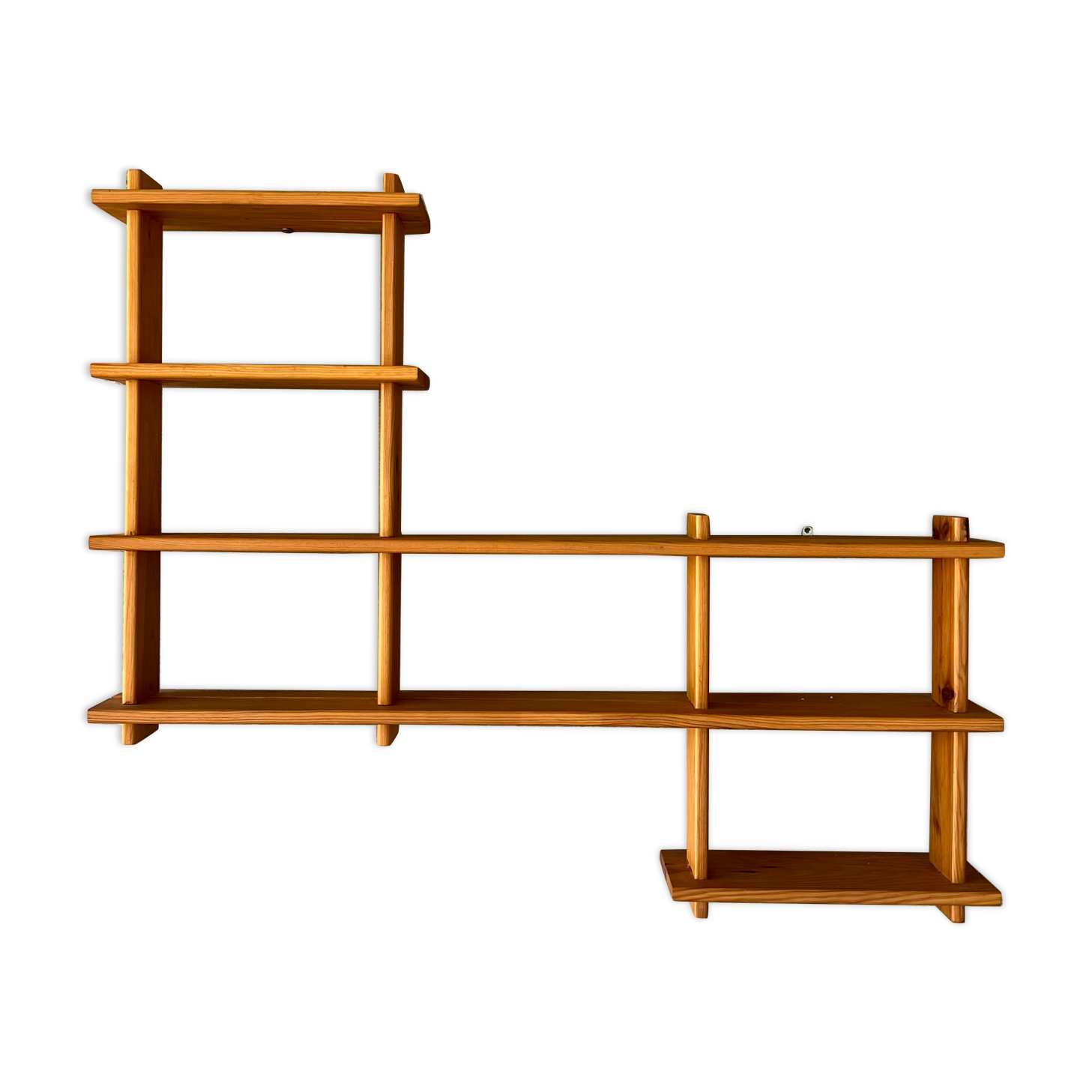 Modernist pine shelf bookcase Regain