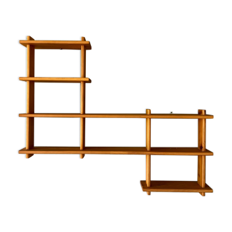 Modernist pine shelf bookcase Regain