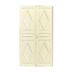 Double passage doors in patinated fir, 19th century
