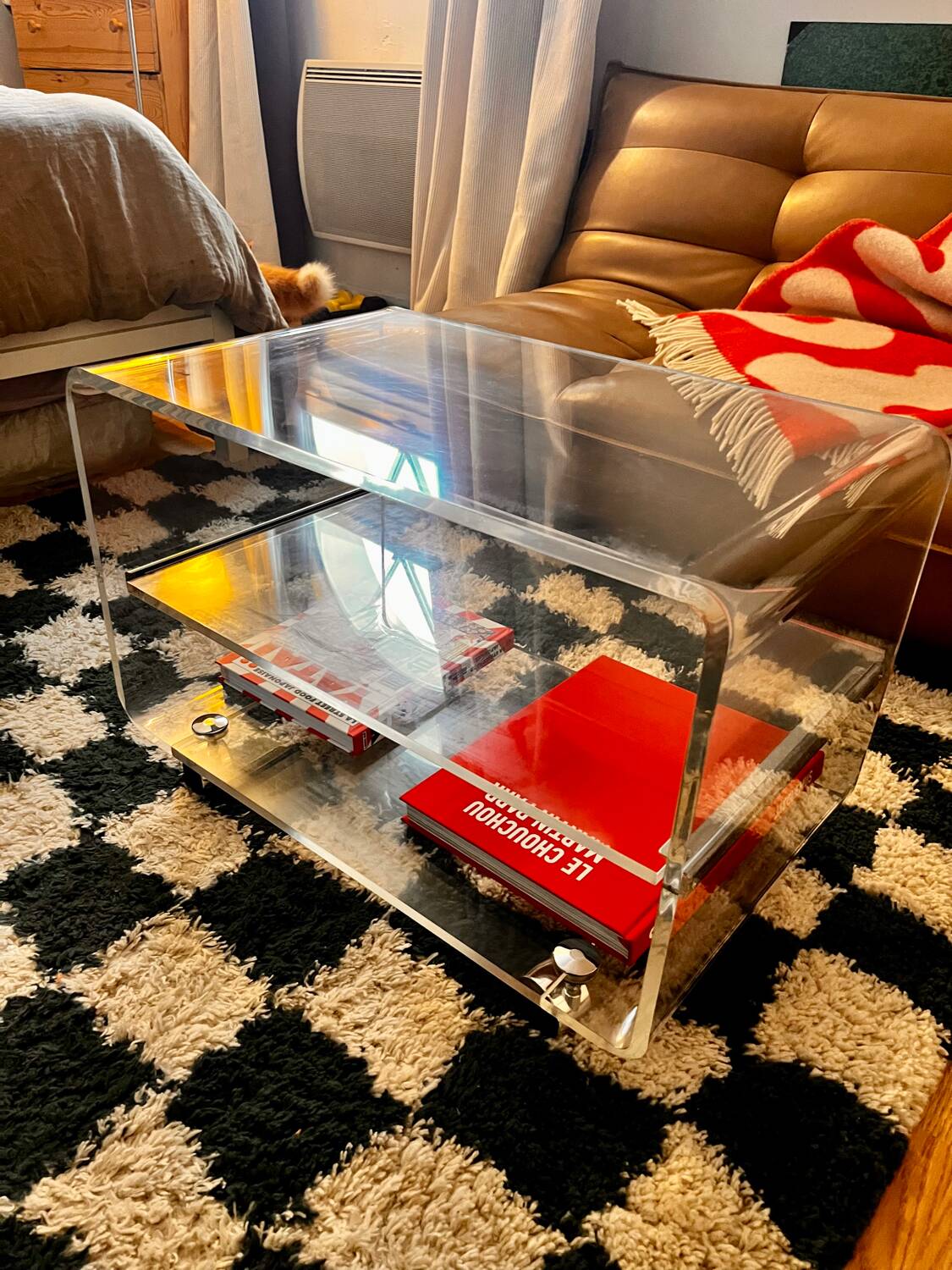 Plexiglass coffee table