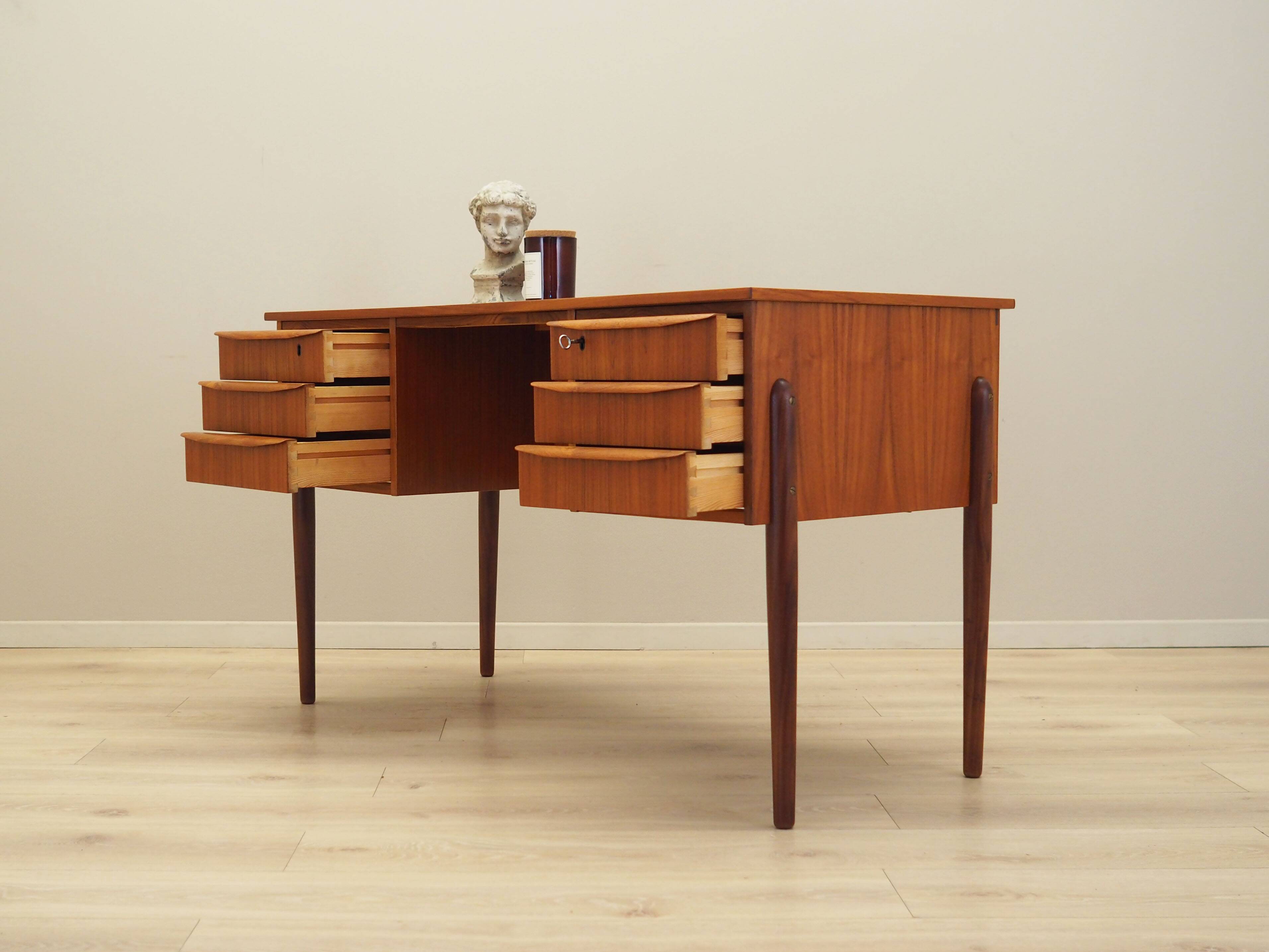 Teak desk, Danish design, 1960s, production: Denmark