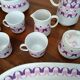 Service à café et plats de service en porcelaine Alfoldi 14 pièces Circa 70