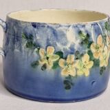 Small enamelled earthenware planter signed Jérôme Massier 19th century 10.5 cm