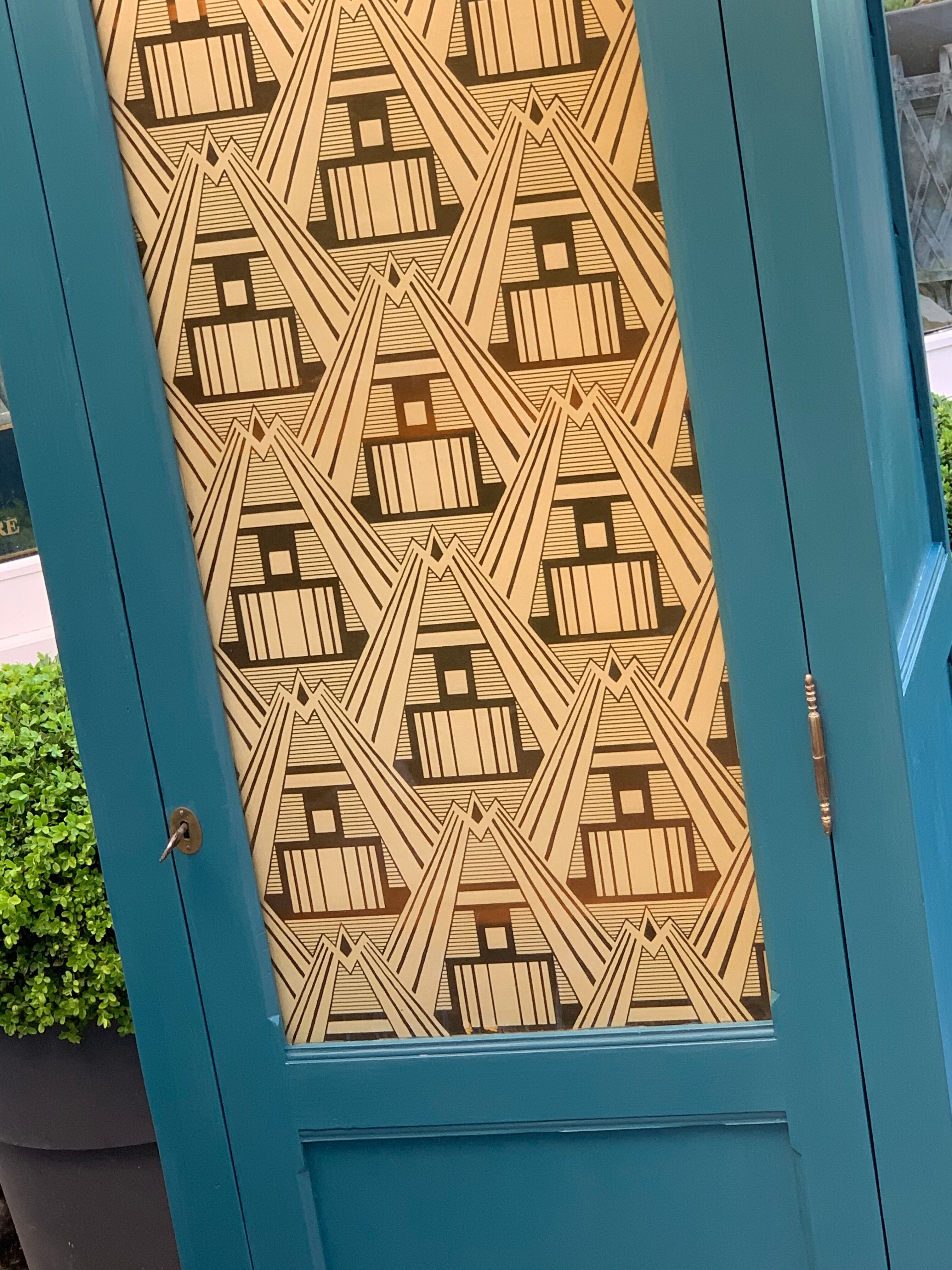 Art Deco glass Parisian wardrobe