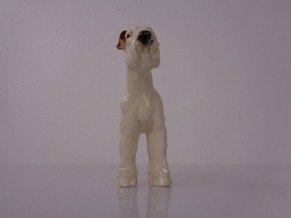 Porcelain Figurine of Fox Terrier, Denmark, 1950s