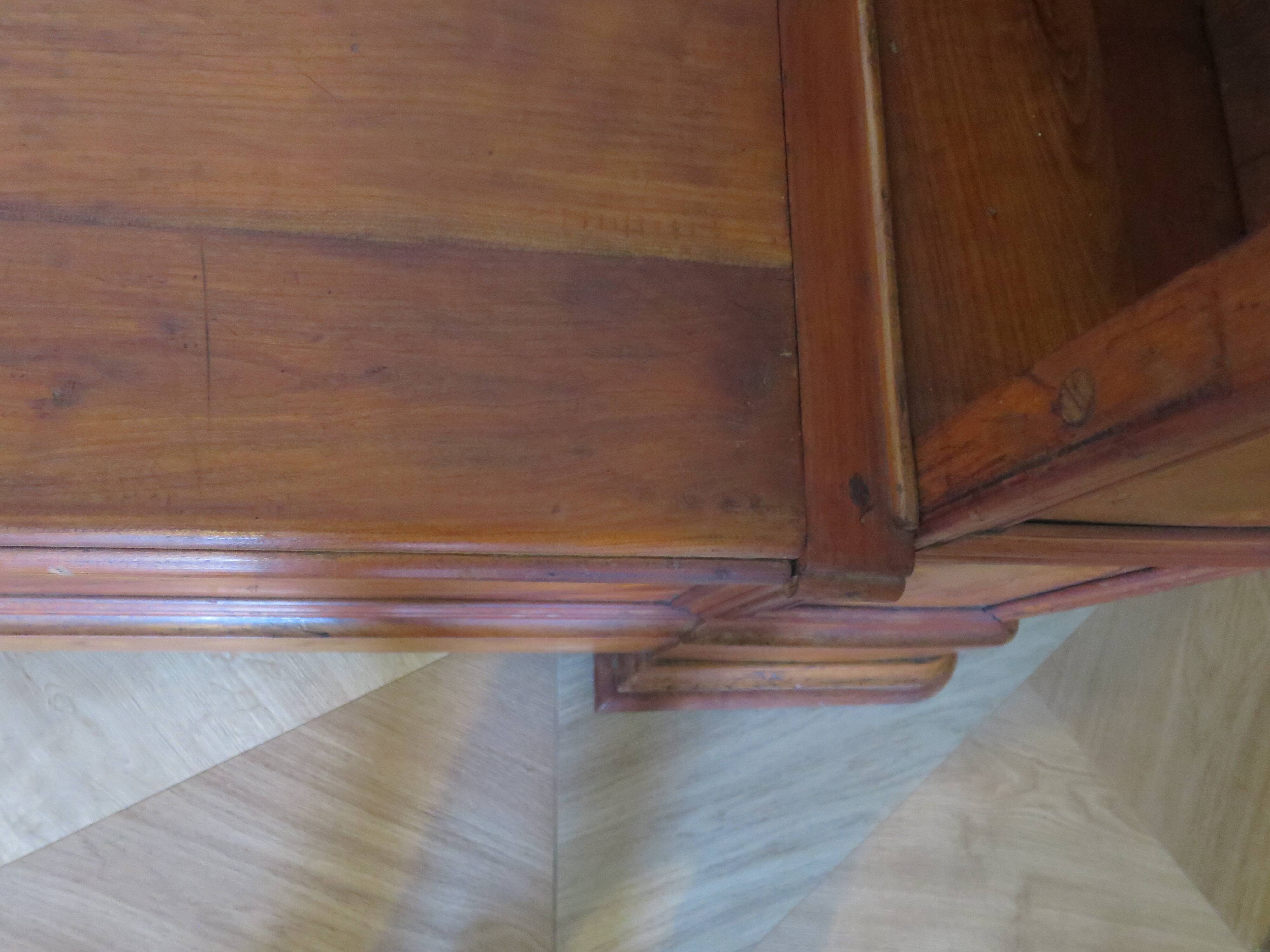 Antique trunk bench - Louis Philippe style - trunk seat - solid wood