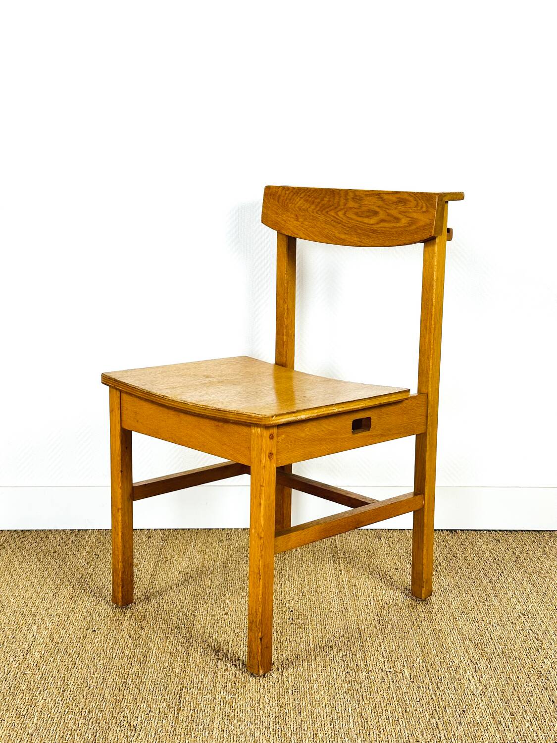 6 vintage oak chairs from the 1960s