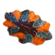 Vintage orange Vallauris dish