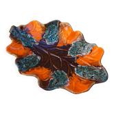 Vintage orange Vallauris dish
