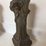 Pair of regulating vases signed Flora Francesco - Art Nouveau