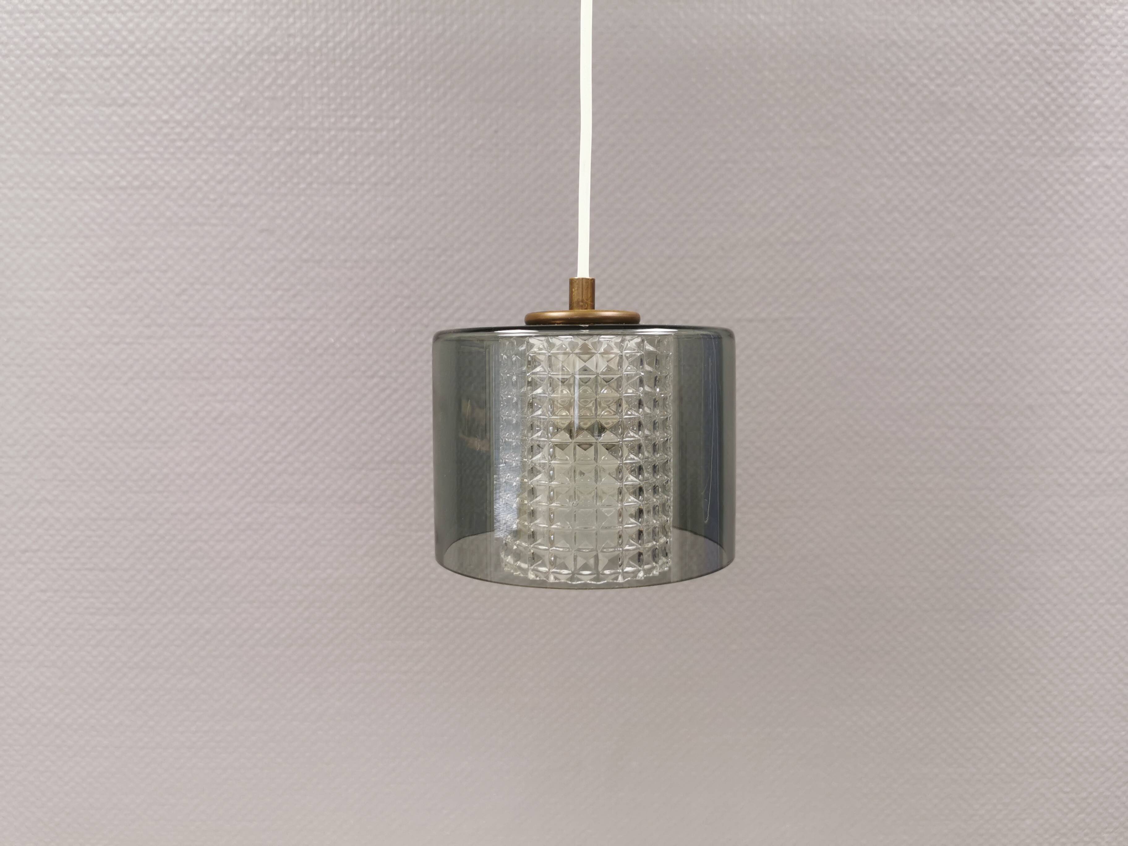 Swedish hanging lamp from Orrefors glassworks