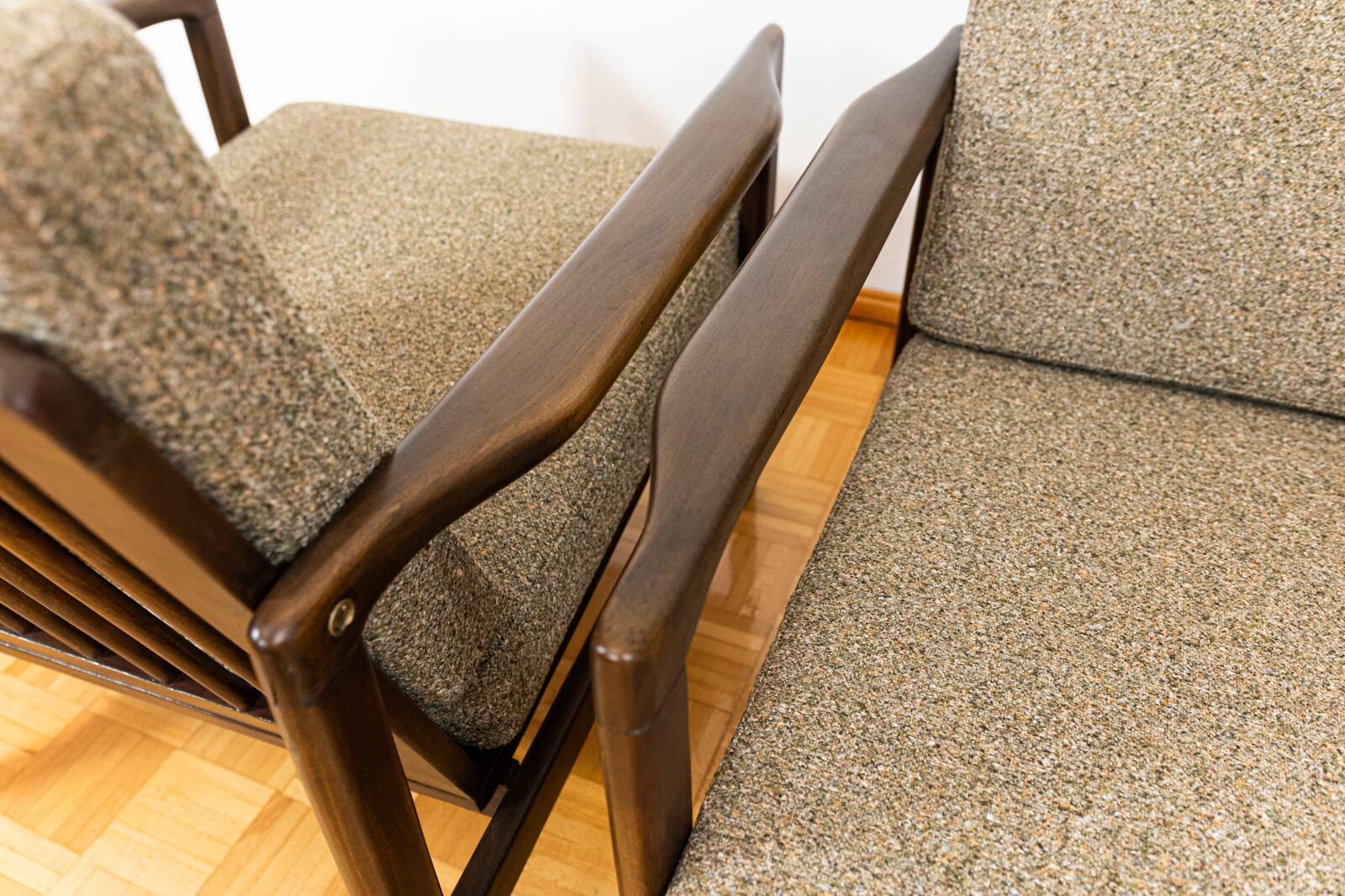 Pair of mid century armchairs "b7522 " by Zenon Bączyk, Poland, 1960's