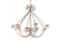 A wrought iron candle chandelier / 118 cms in diameter