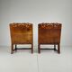 Pair of antique Jacobian monk chairs/tables by F. Parker & Sons Ltd.