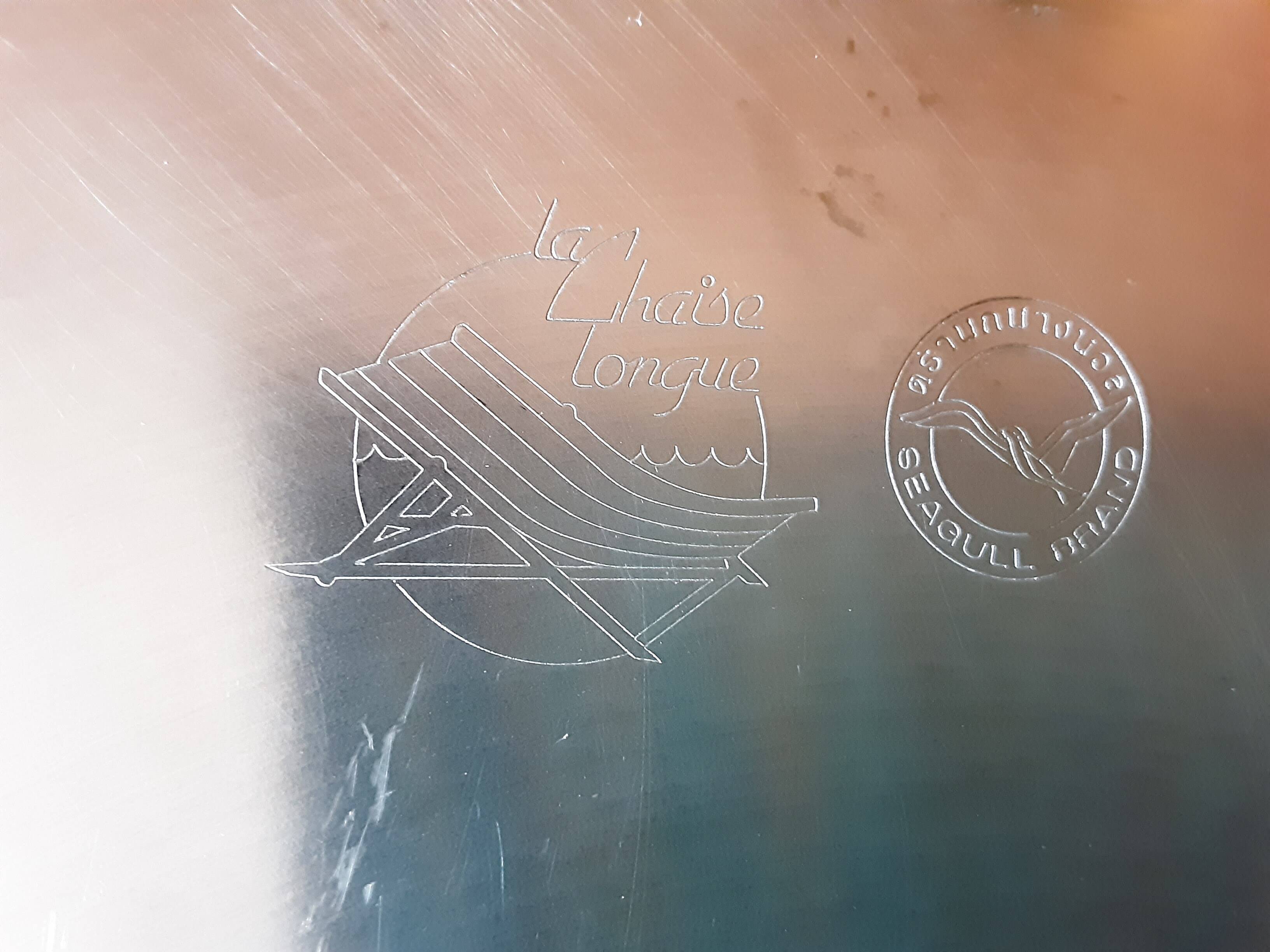 The Chaise Longue metal tray.