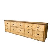 Large Antique Craft Furniture 300 cm Grocery Buffet Vintage 1920