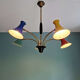 Articulated Diabolo chandelier, Italian design, 1950s-60s