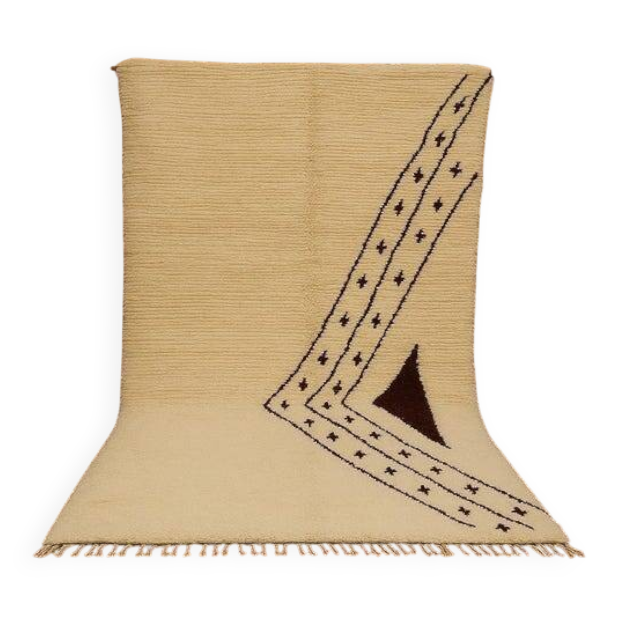 Traditional natural wool rug 200cmx300cm