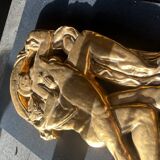 Art Deco ceramic bas-relief